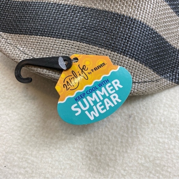 USA Flag Design Cowboy Hat Khaki and Dark Gray‎ Stripes and Stars One Size - Picture 12 of 16